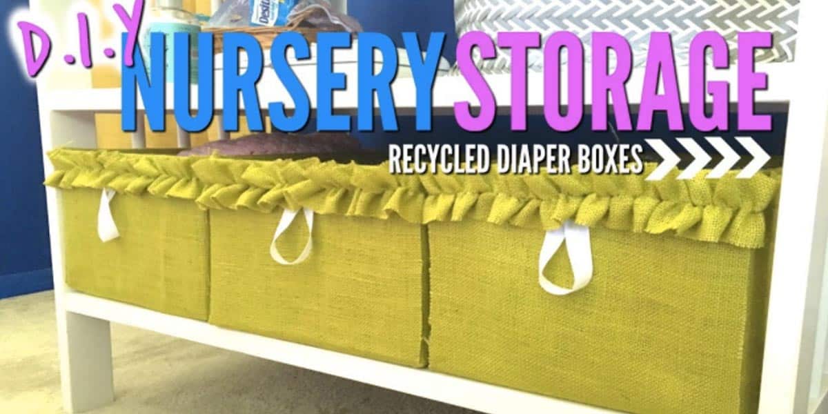 Watch How She Recycles Diaper Boxes Into Some Awesome Storage Bins For