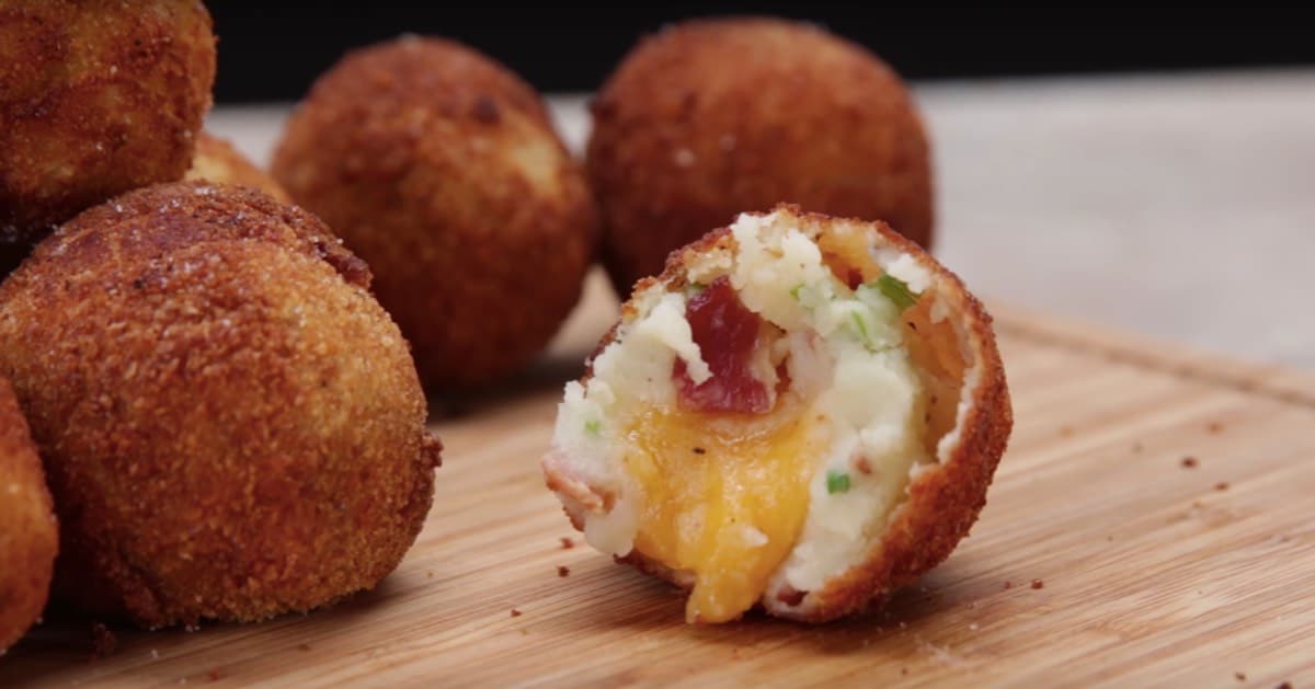 Loaded CheeseStuffed Mashed Potato Balls Recipe