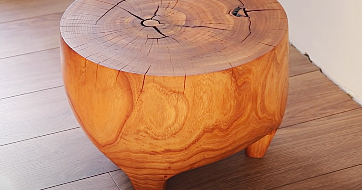 How To Make An End Table From A Tree Stump