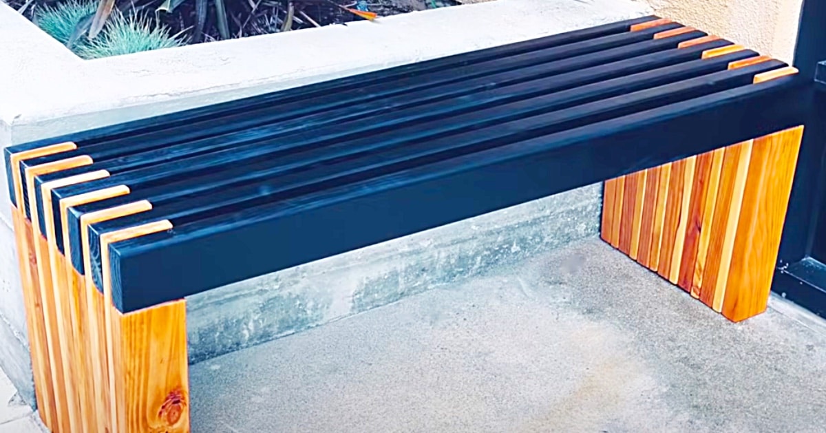 How To Make A Wooden Slatted Bench