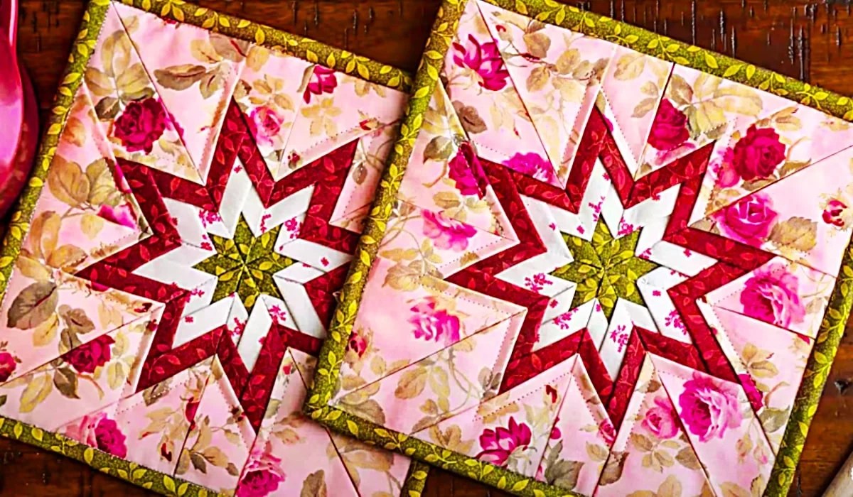 Folded Star Potholder Pattern Tutorials Quilting