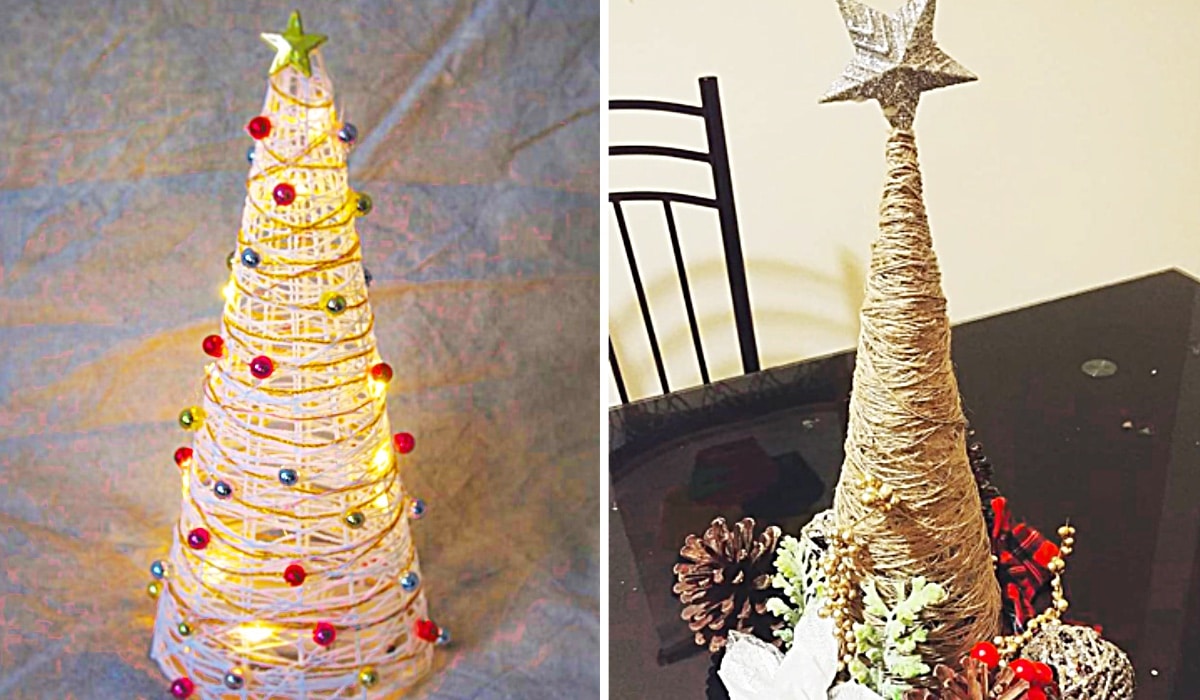 Twine Christmas Crafts How To Make Farmhouse Twine Christmas Tree