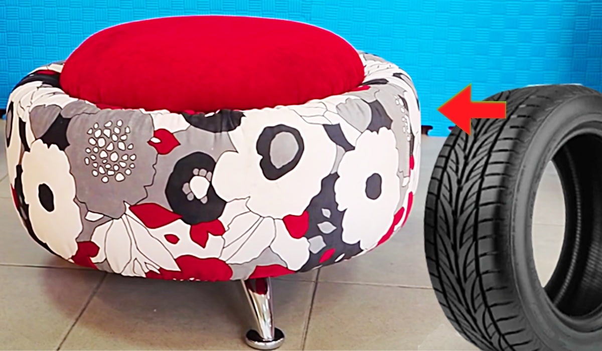 How To Make A Plush Stool With An Old Tire DIY Joy