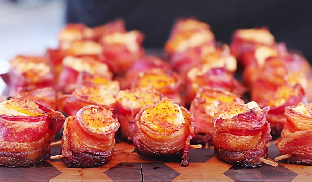 BaconWrapped Pineapple Pig Shots Recipe