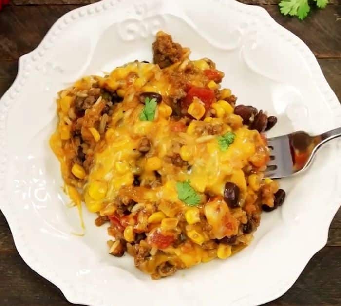 OneSkillet Cheesy Mexican Rice Recipe