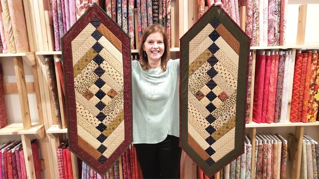 Jelly Roll Friendship Braid Table Runner Tutorial