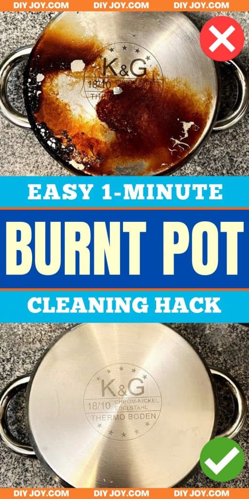 1Minute Burnt Pot Cleaning Hack