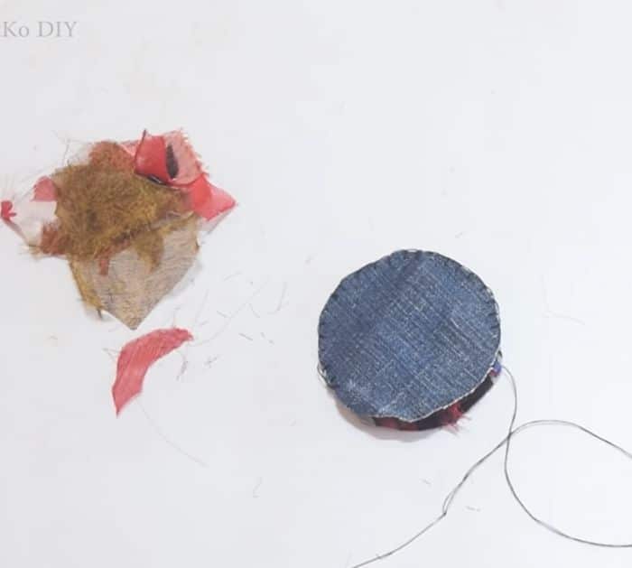 DIY Doormat Using Old Jeans