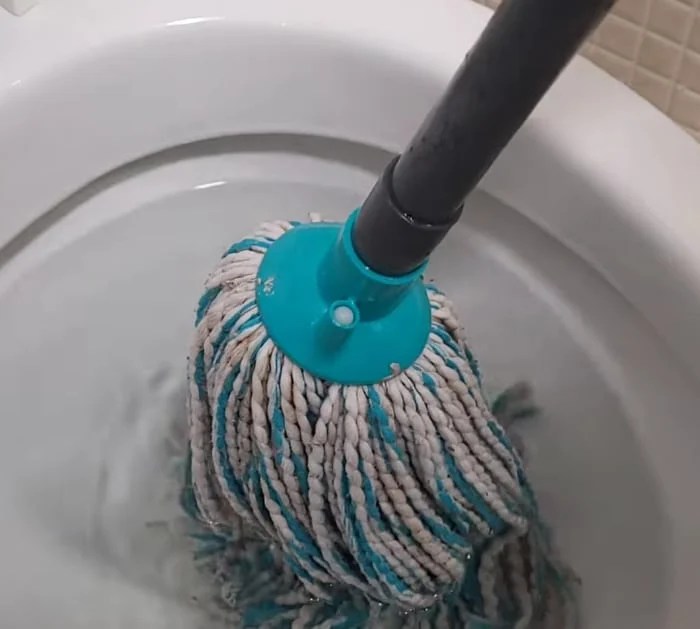 How to Unclog Toilet Using a Mop