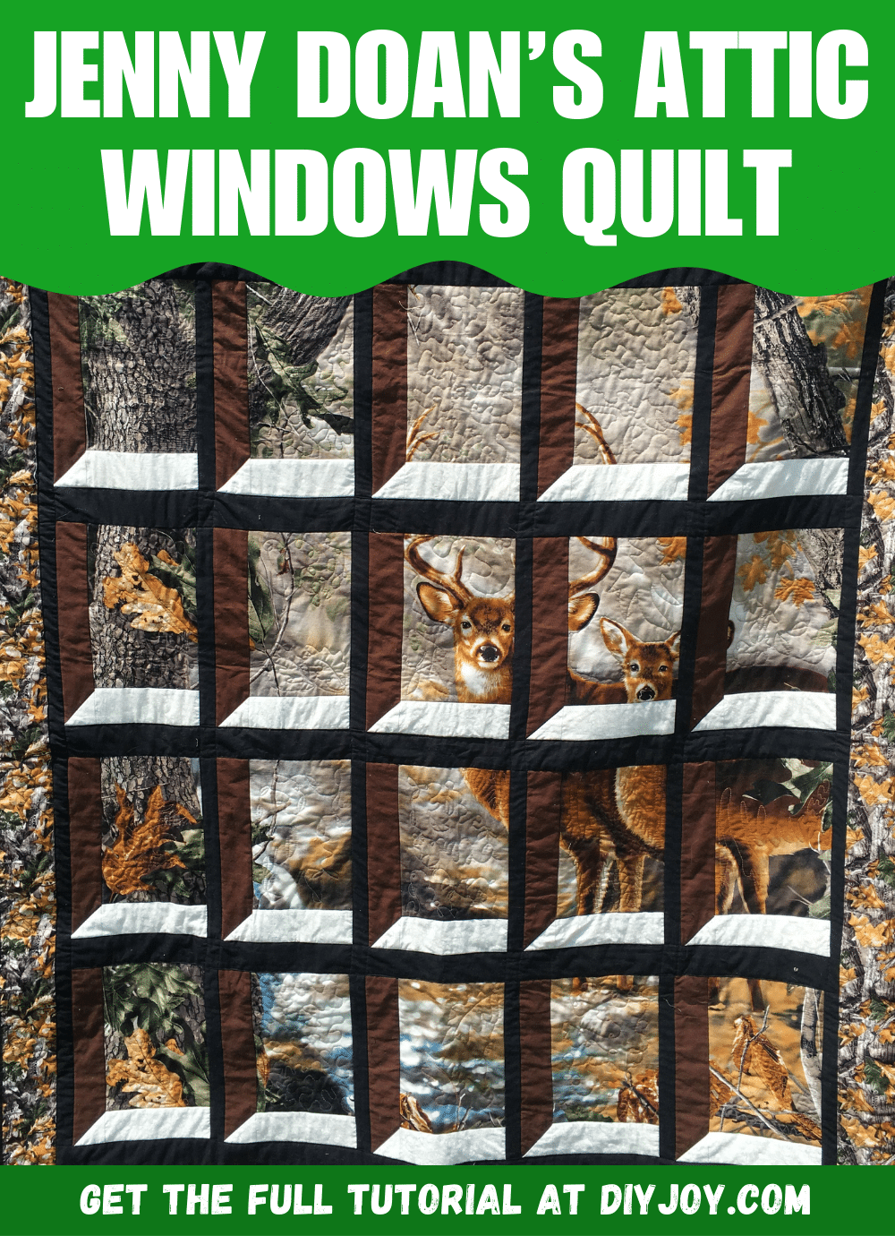 Jenny Doan's Easy Attic Windows Quilt Tutorial DIY Joy