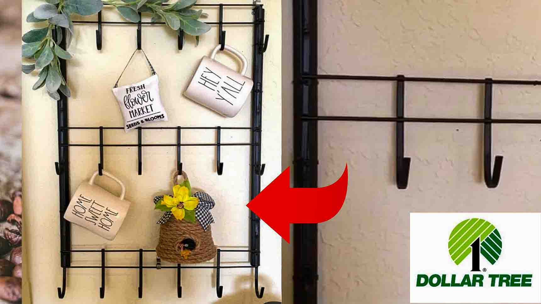 Dollar Tree DIY Mug Rack Tutorial