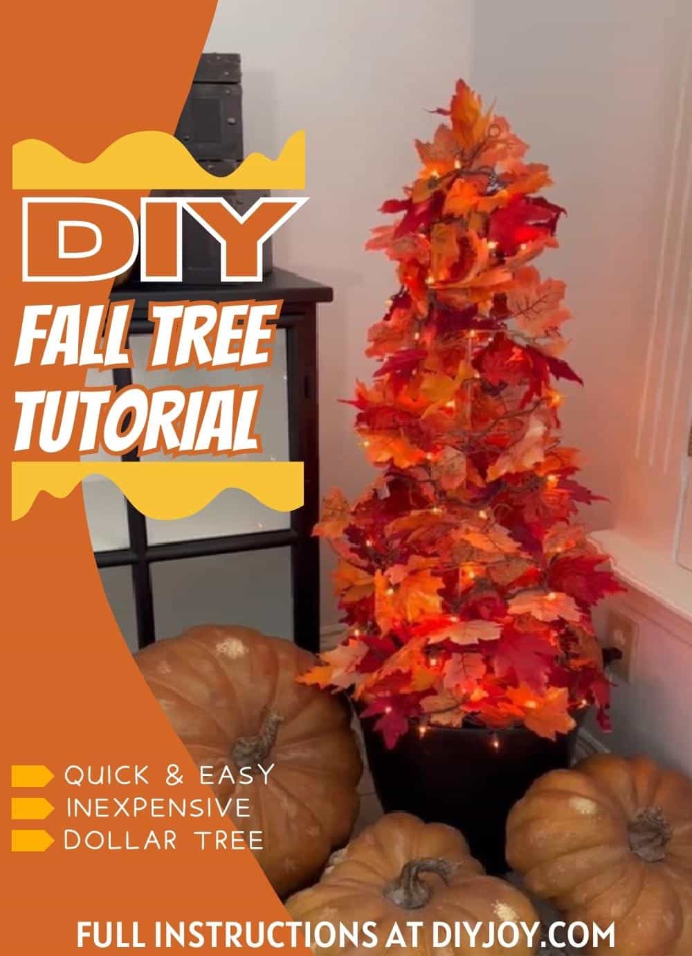 DIY Easy Fall Tree Tutorial