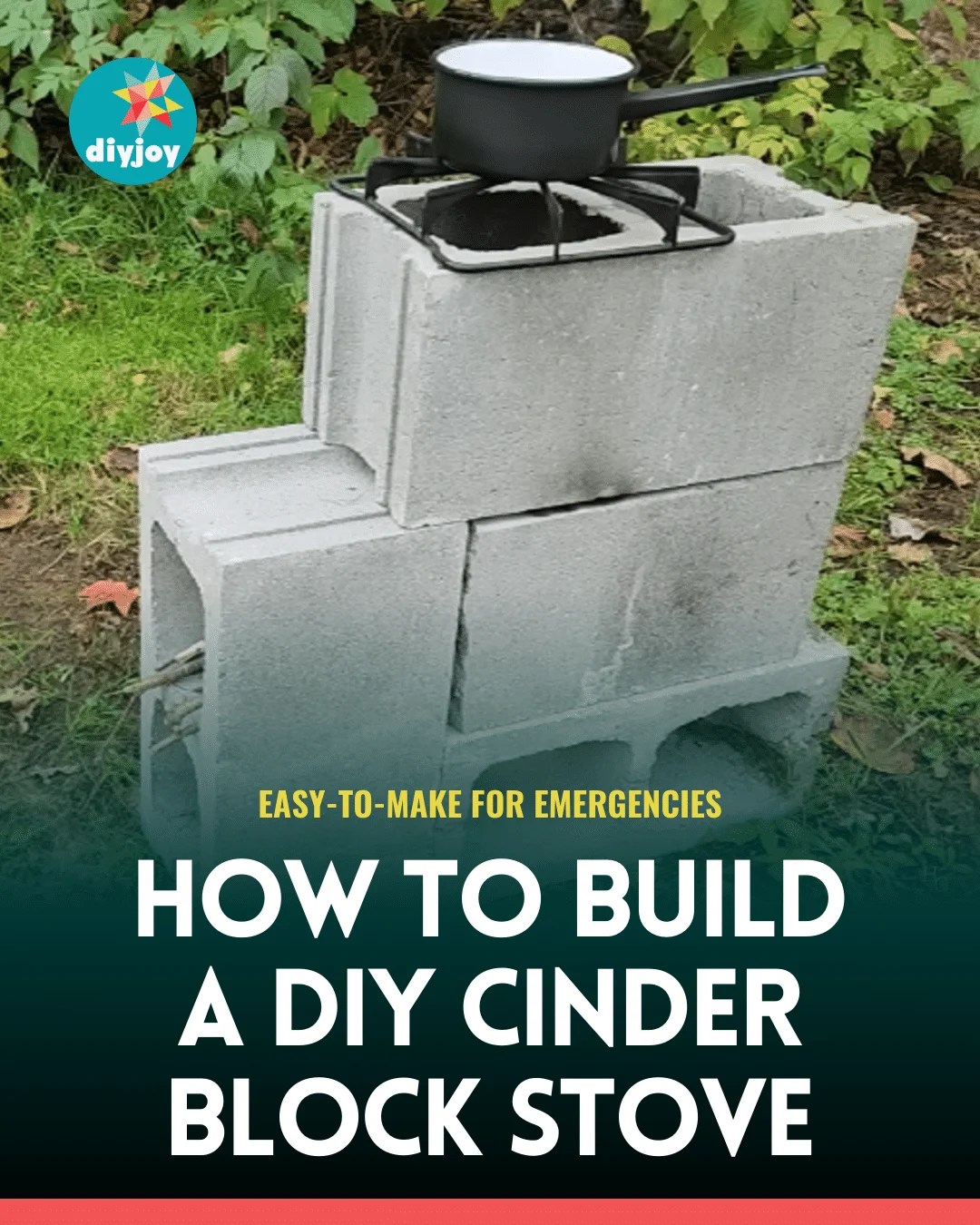 How to Build an Emergency Cinder Block Rocket Stove