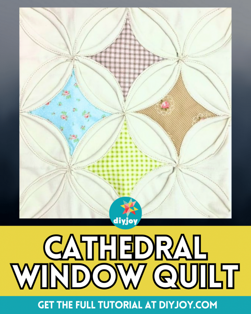 Easy Cathedral Window Quilt Tutorial DIY Joy