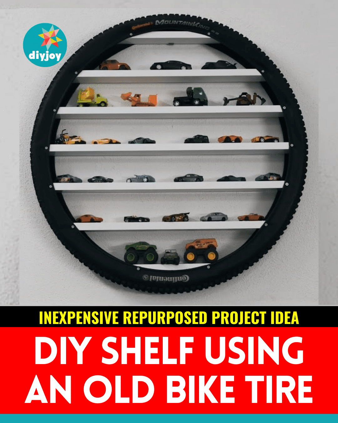 EasytoBuild DIY Shelf Using an Old Bike Tire