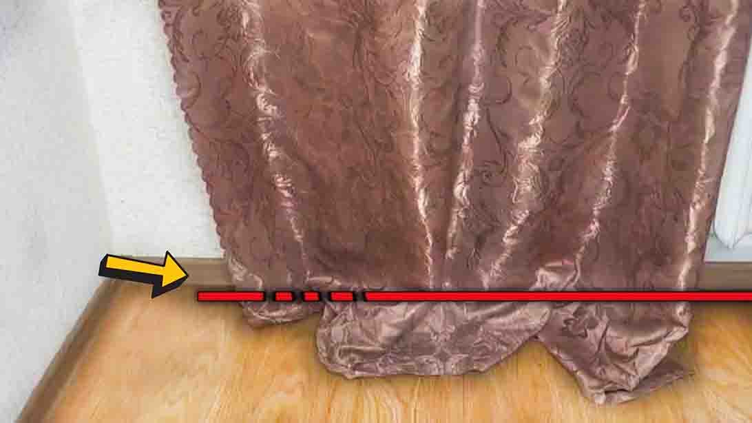 How to Shorten Curtains Without Taking Them Down