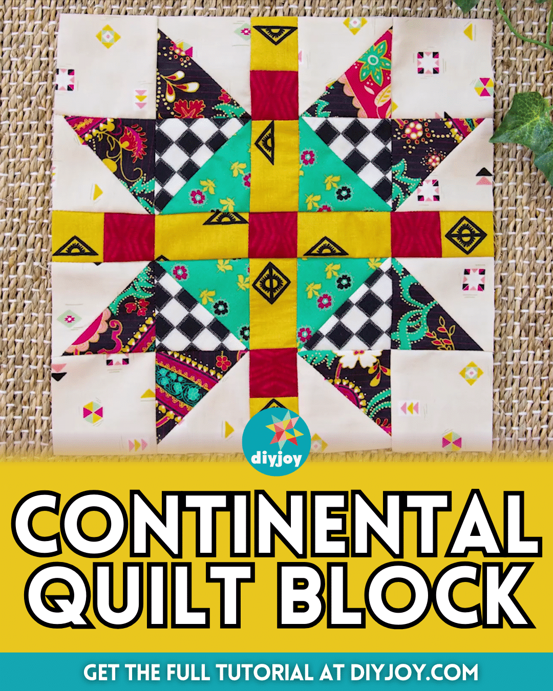 Easy Continental Quilt Block Tutorial