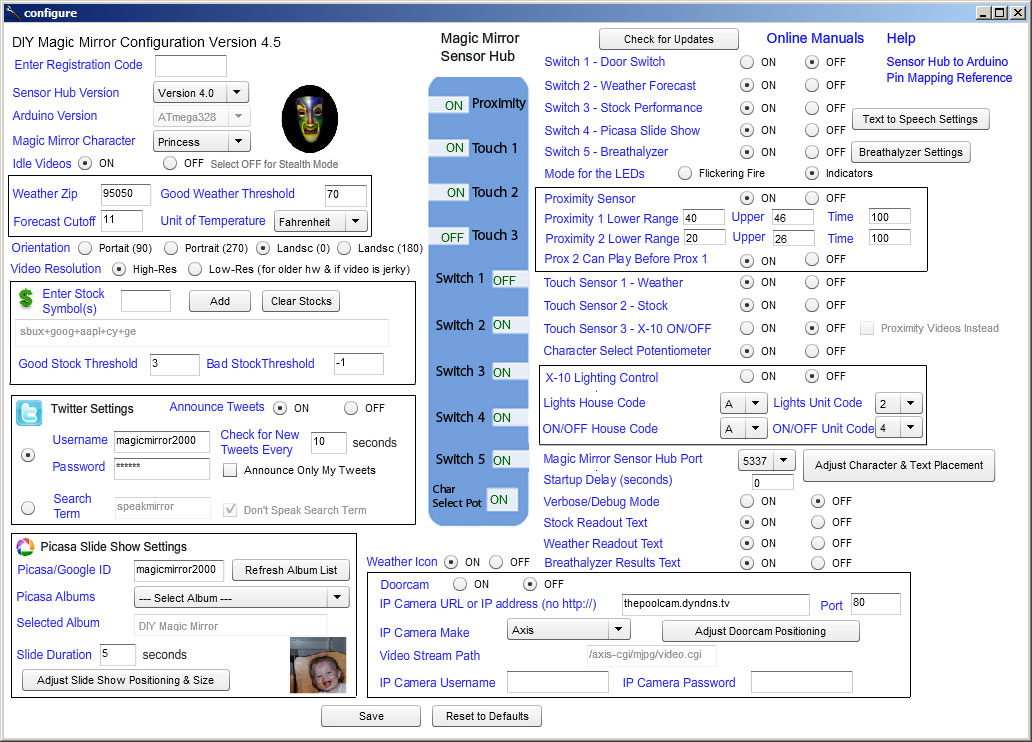 DIY Magic Mirror Assembled Raw Kit Version