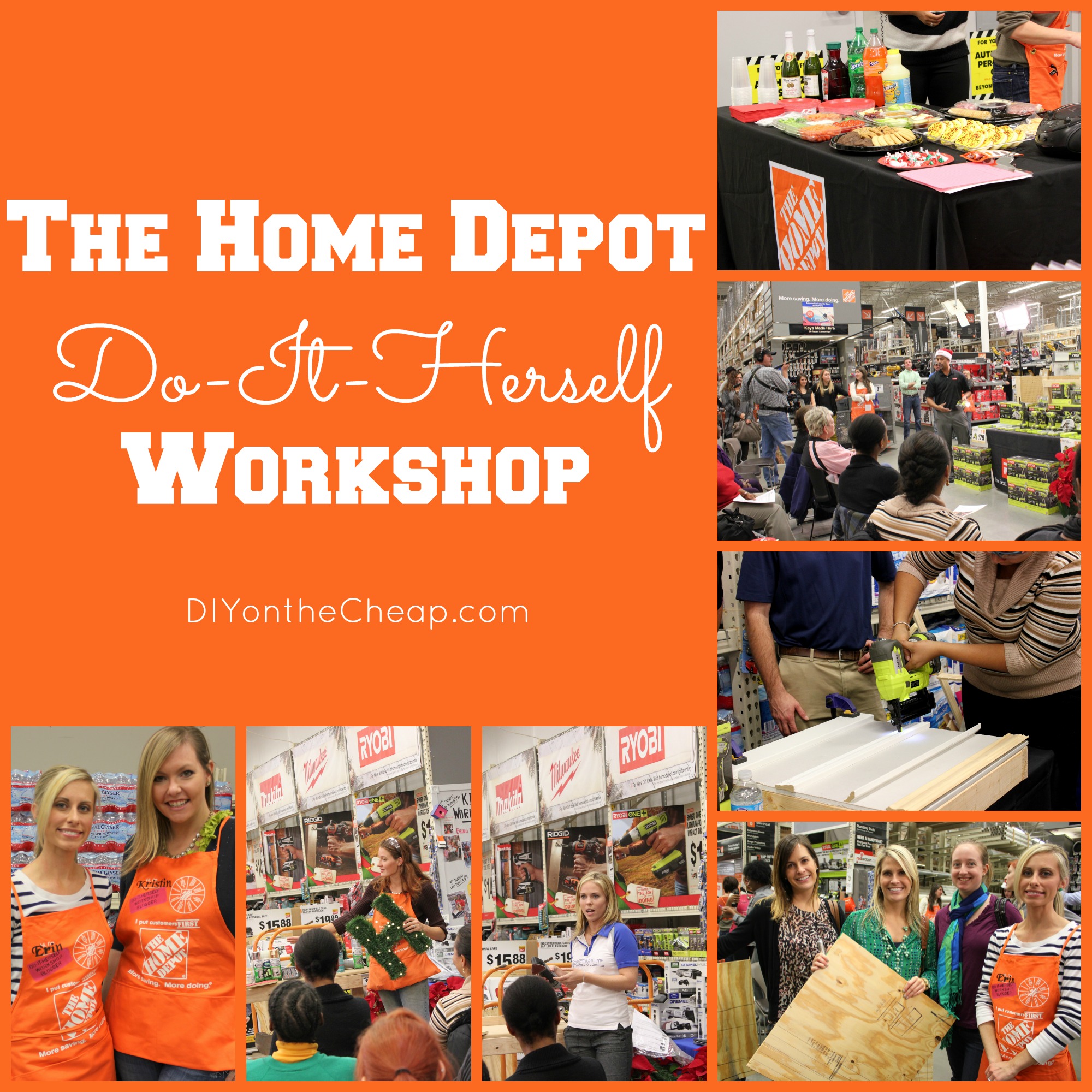 The Home Depot DoItHerself {+ Monogram Wreath Video Tutorial