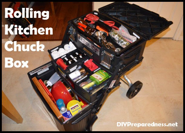 Mobile Rolling Kitchen Chuck Box For Camping And Emergencies Diy