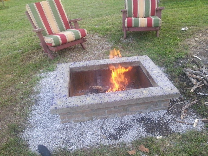 DIY Fire Pit With Custom Cap Stone DIY projects for everyone!