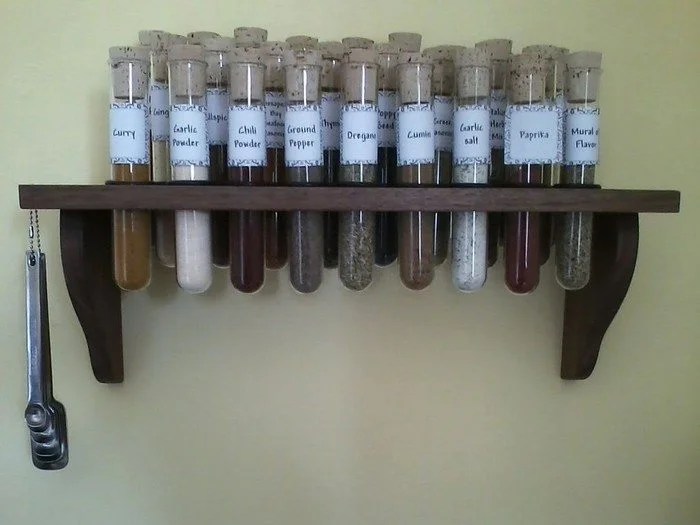 Test Tube Spice Rack DIY projects for everyone!