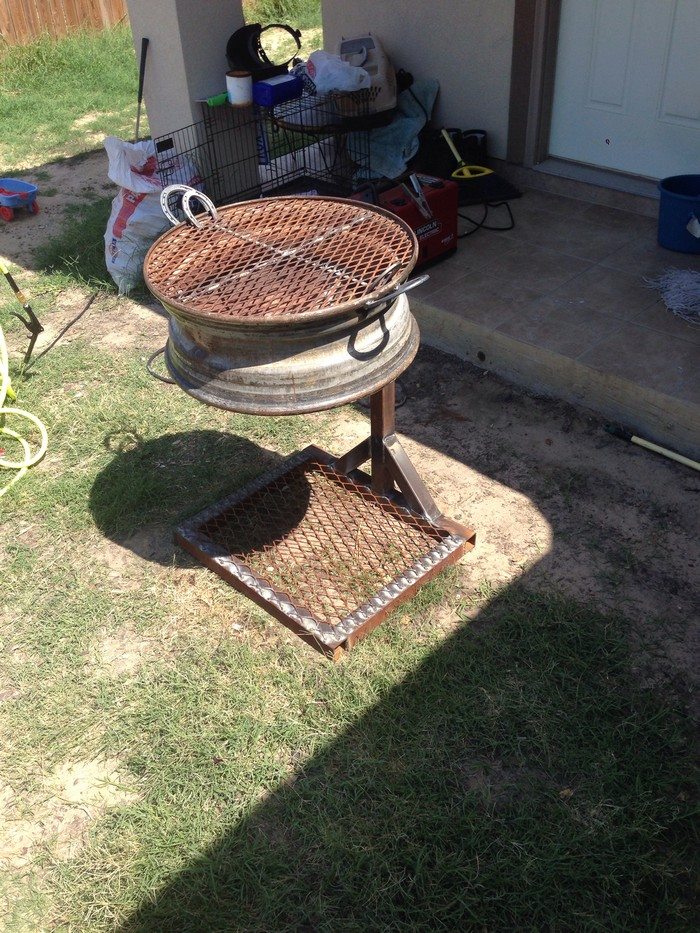 Cheap NoWeld Tire Rim Grill Delicious BBQ in 6Steps