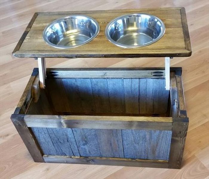 How to Make A Dog Bowl Riser with Storage DIY projects for everyone!