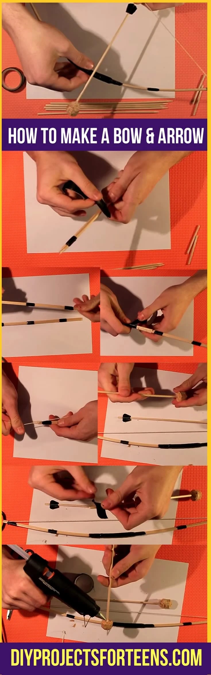 Make A DIY Mini Bow and Arrow