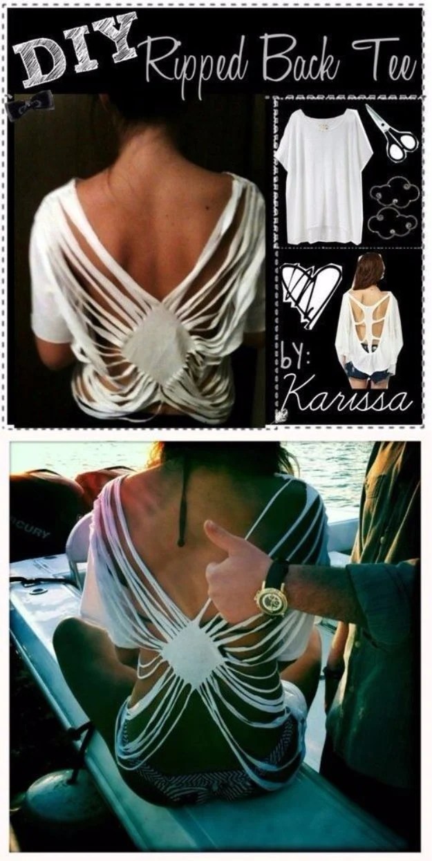 30 Awesome TShirt DIYs Makeovers You Should Try Right Now! DIY