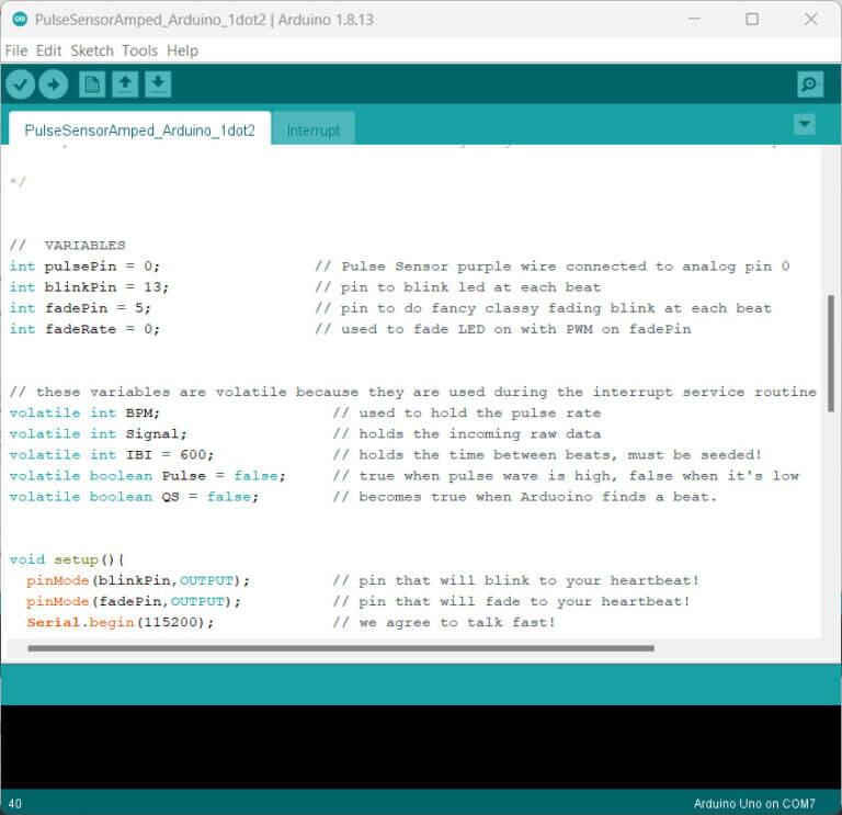 Monitor Pulse Rate (BPM) With Arduino & Pulse Sensor