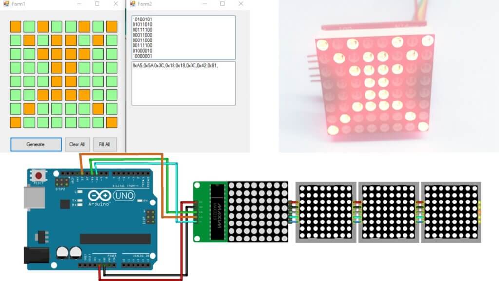 Adeept 74hc595 Based 8x8 Led Dot Matrix Display Modul vrogue.co