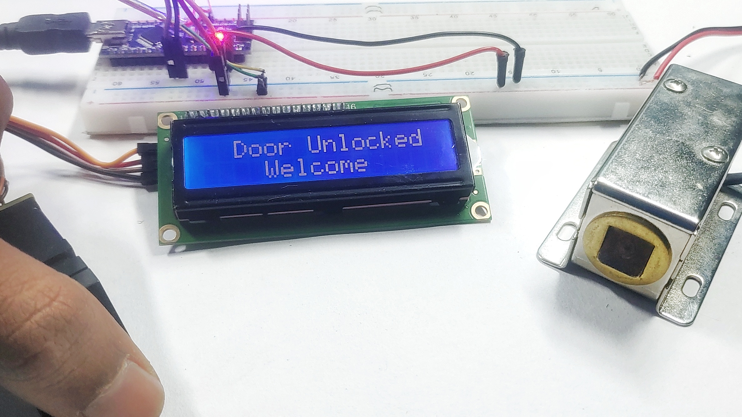 Fingerprint Door Lock Security Systems Using Arduino & LCD