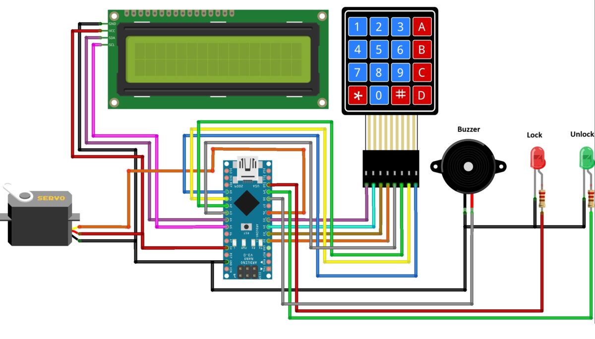 Arduino Keypad Door Lock Security System
