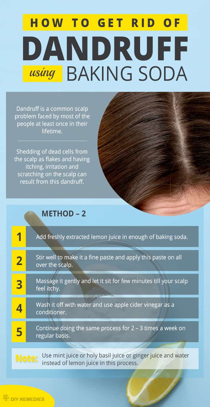 How to Get Rid of Dandruff using Baking Soda