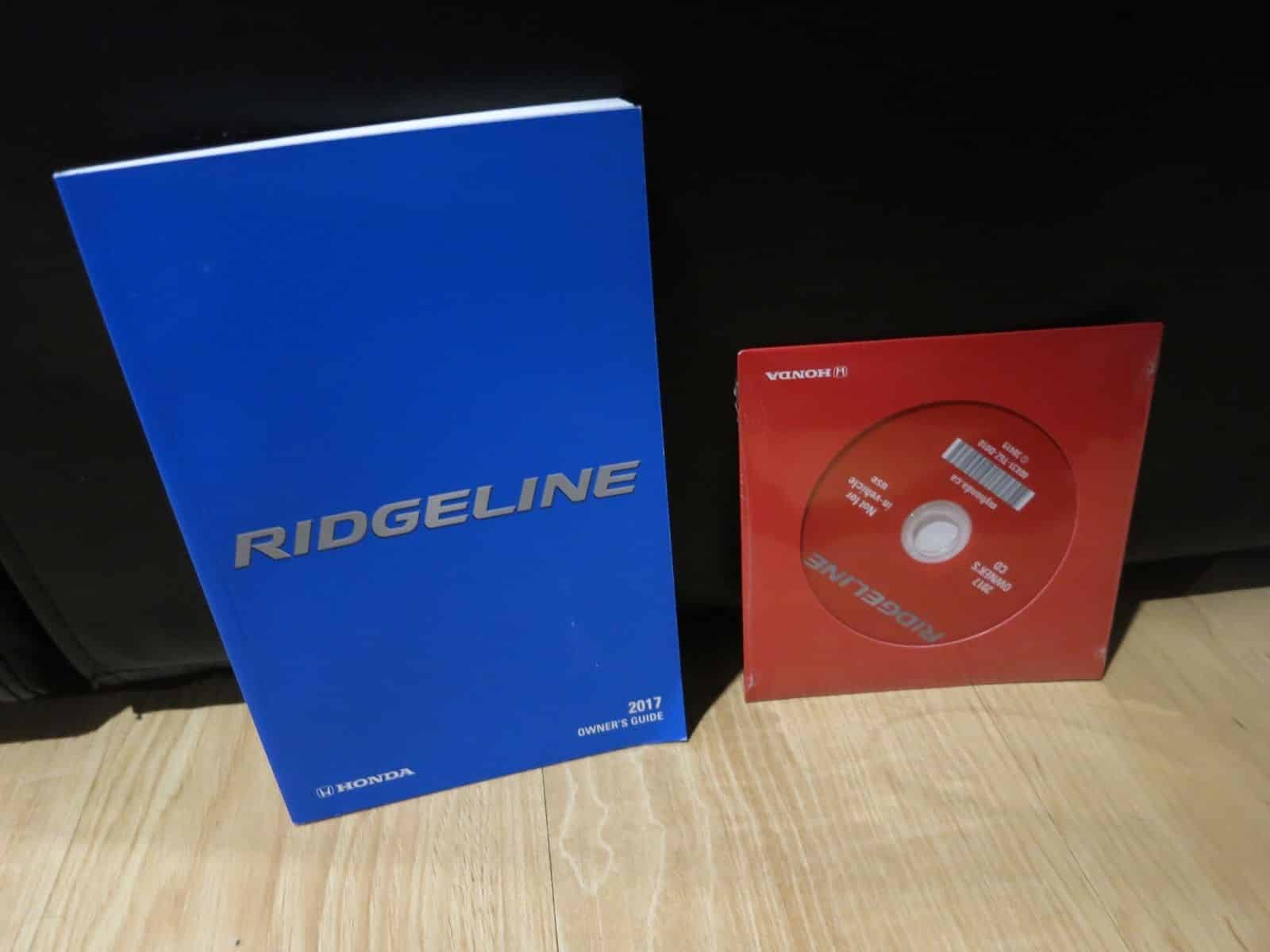 2017 Honda Ridgeline Owner’s Manual Set – DIY Repair Manuals