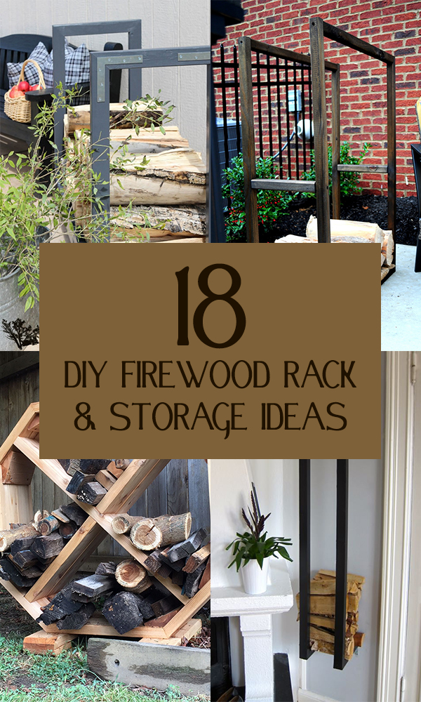 18 DIY Firewood Rack & Storage Ideas
