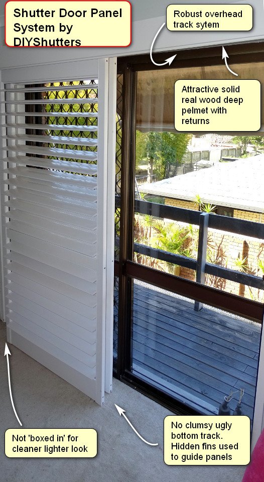 Plantation Shutter Doors Unique to DIY Shutters Australia