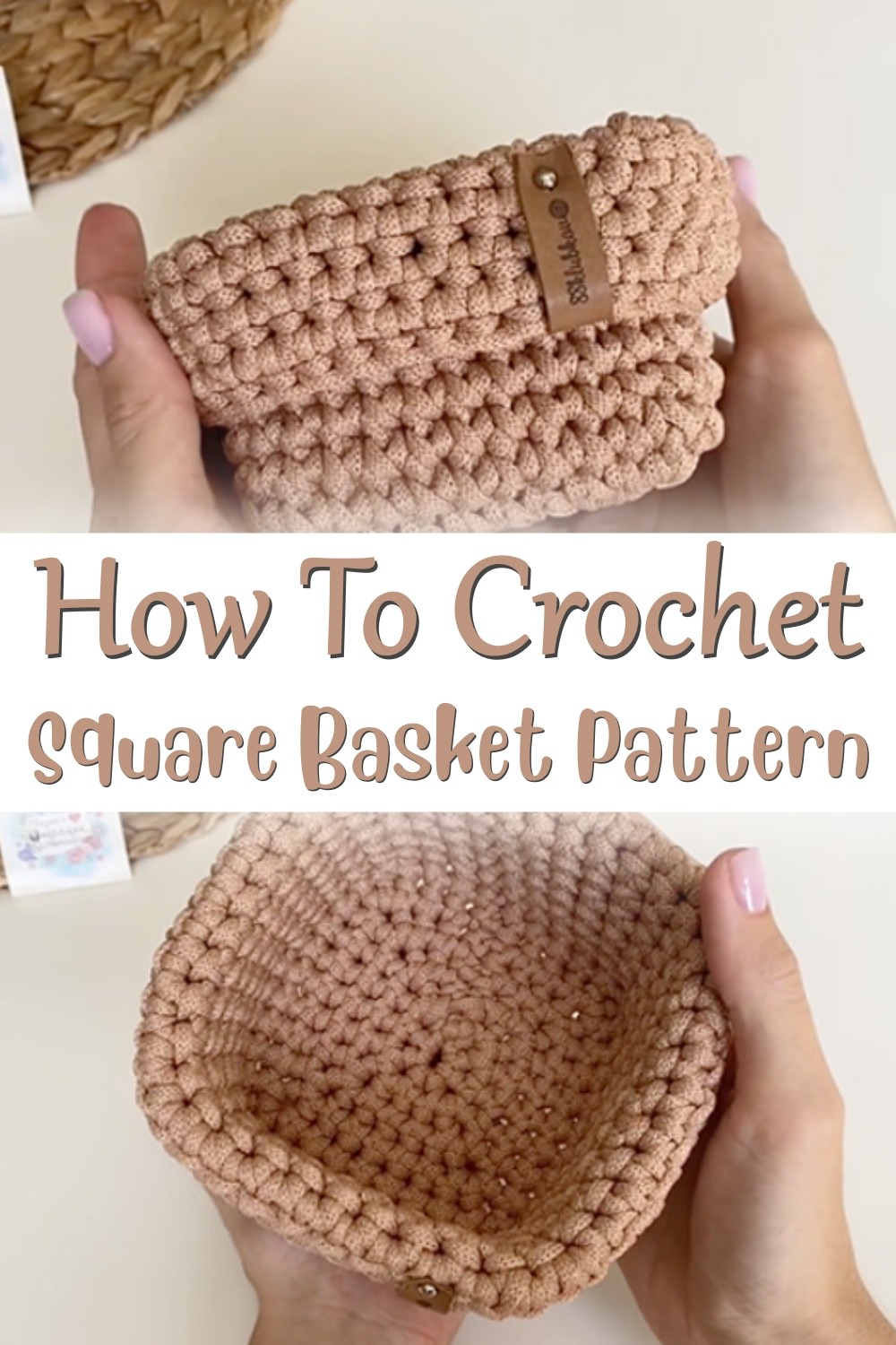 8 Free Crochet Square Basket Patterns In Different Sizes DIYs Maker