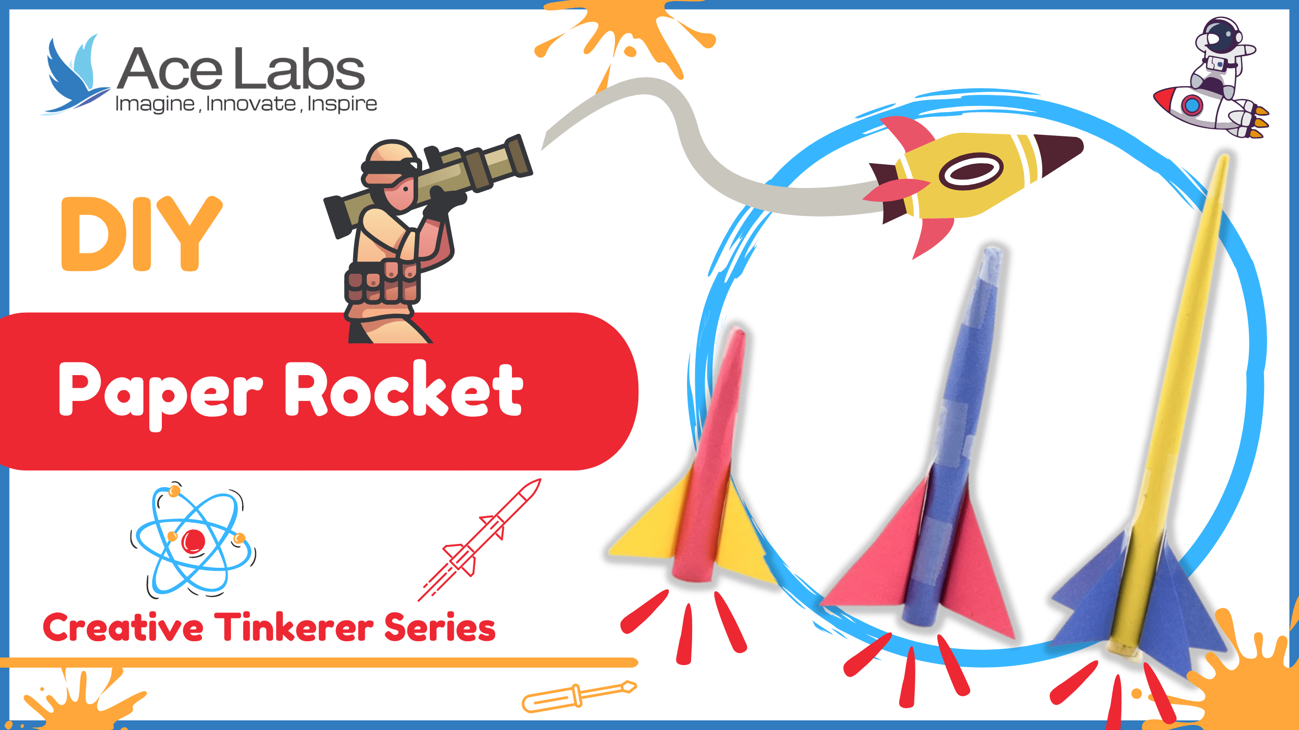 Paper Rocket DIYSTEMKIDS