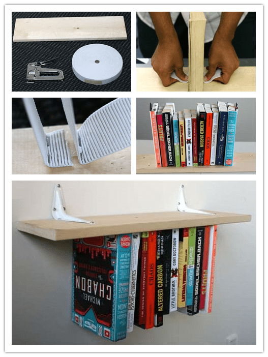 How To Make A DIY Unside Down Bookshelf (Inverted Bookshelf) DIY Tag