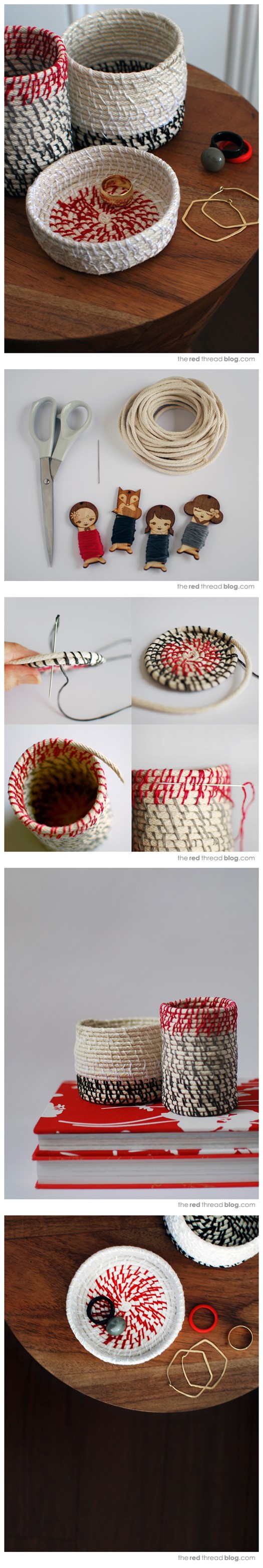 How To Make DIY Rope Coil Vessels Tutorial DIY Tag