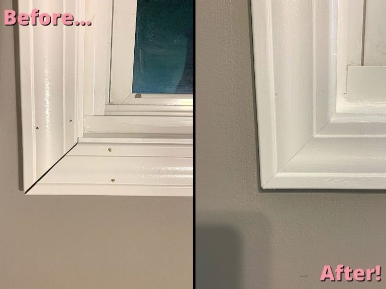 How To Fix Gaps In Mitered Joints In 3 Easy Steps (To Make Window Trim Look Flawless!) DIY