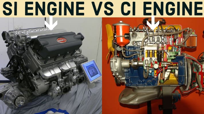 Difference Between SI & CI (Spark & Compression Ignition) Engine [PDF]