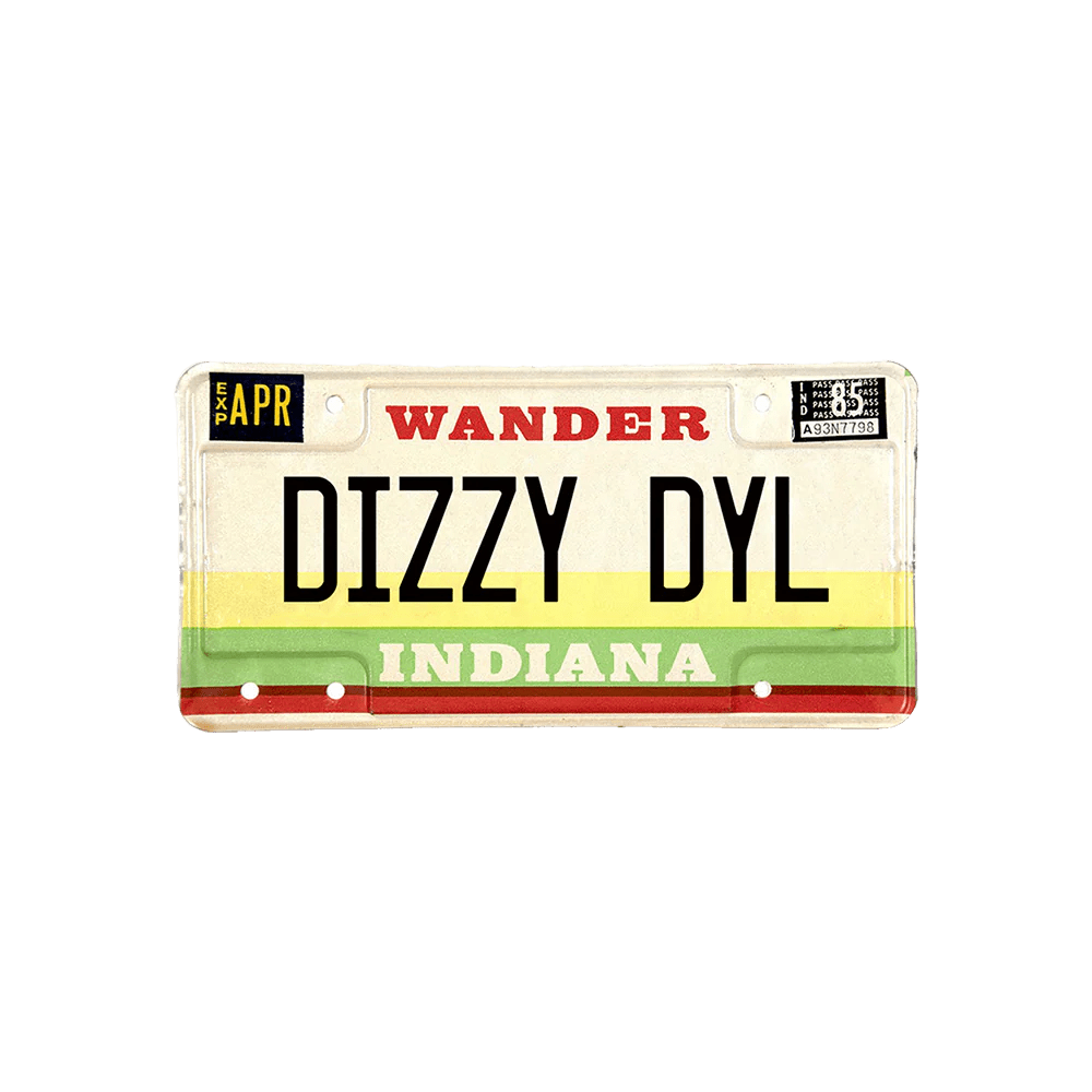 LICENSE PLATE STICKER Dizzy Dyl Merch