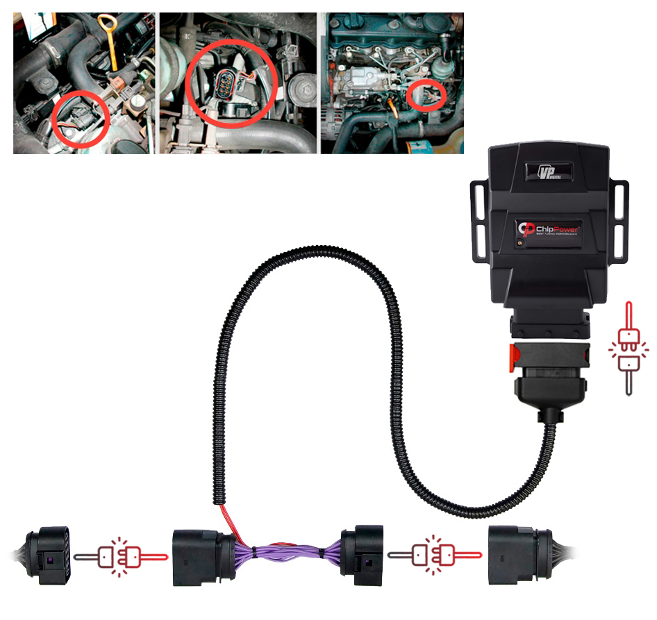Chip Tuning, VPD ChipPower, doboz Audi A6 C4 (4A) / C5 (4B) 1.9 TDI