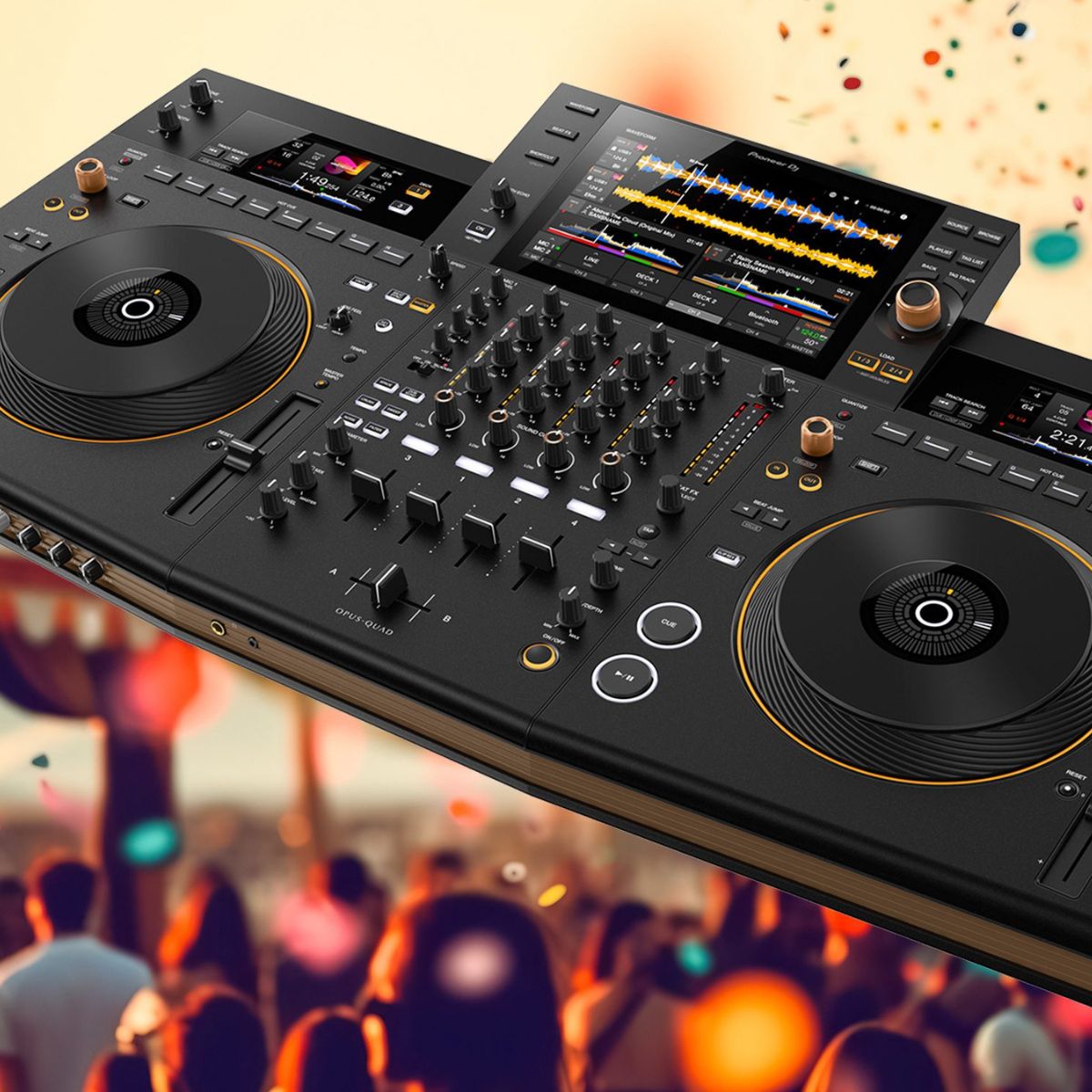 Pioneer DJ OPUSQUAD Professional 4Channel AllinOne DJ System DJ