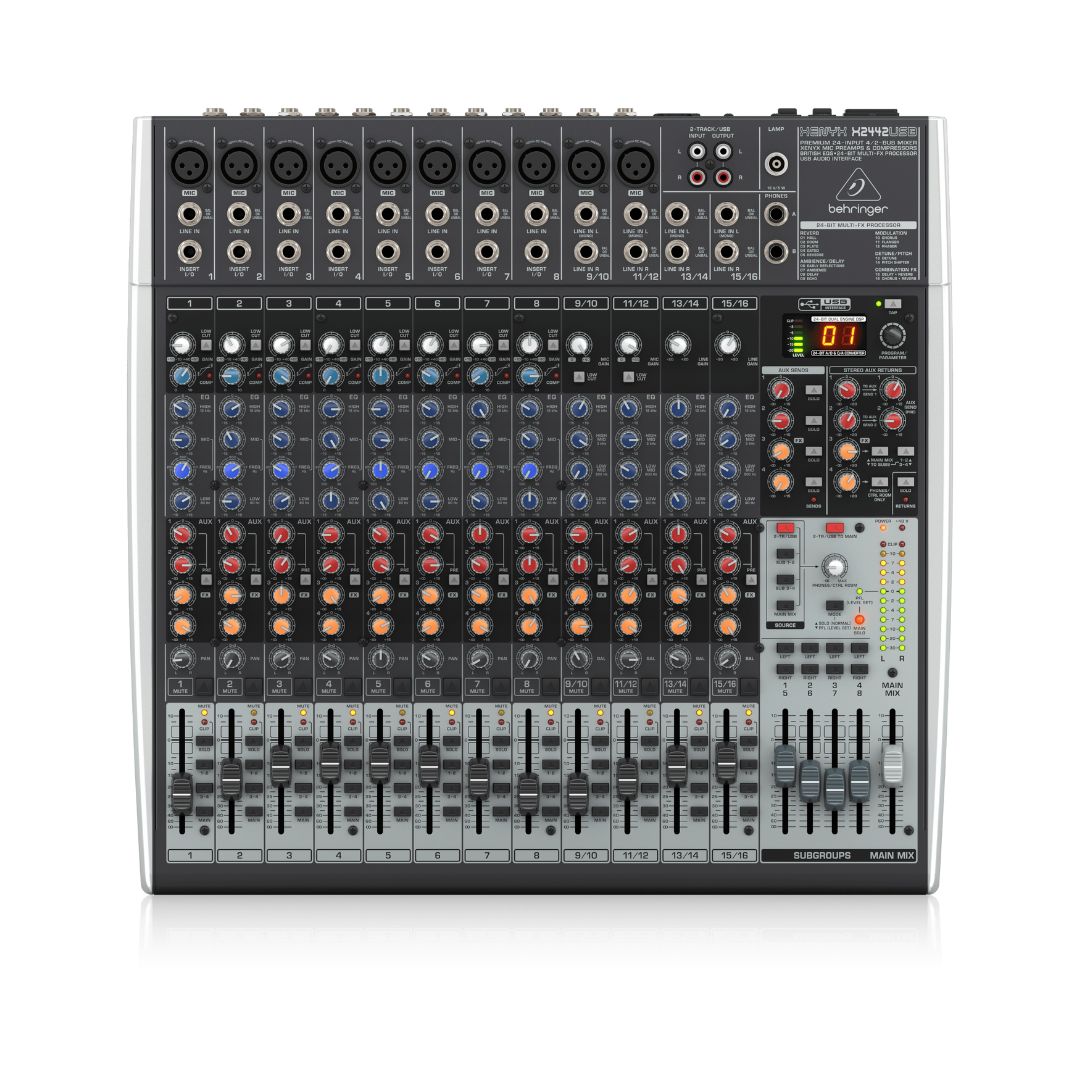 Behringer XENYX X2442USB Analog Mixer with MultiFX Processor and USB