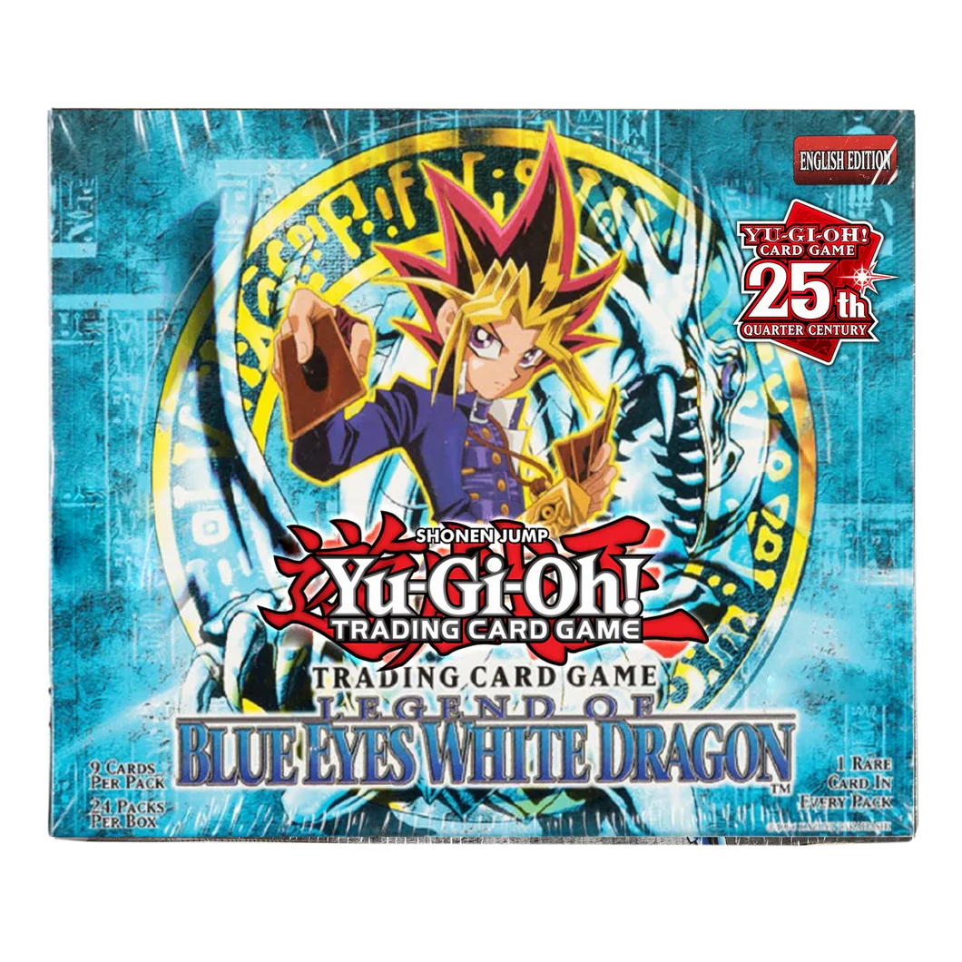 YUGIOH LEGEND OF BLUE EYES WHITE DRAGON 25th ANNIVERSARY BOX x1