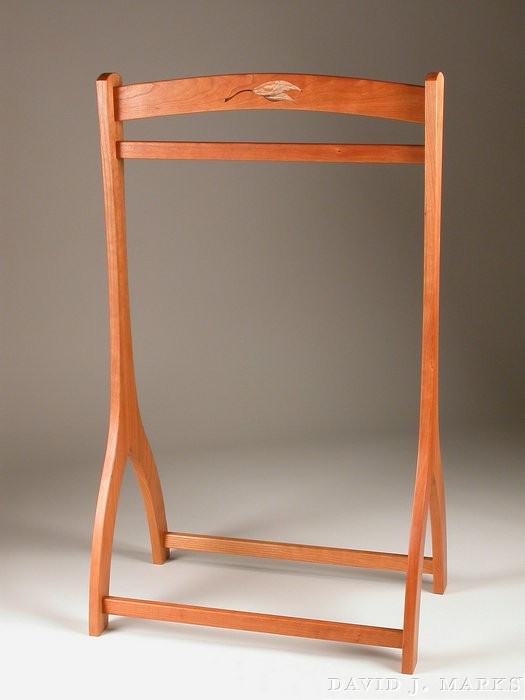 306 Cherry Blanket Rack With Inlays Plan David J. Marks